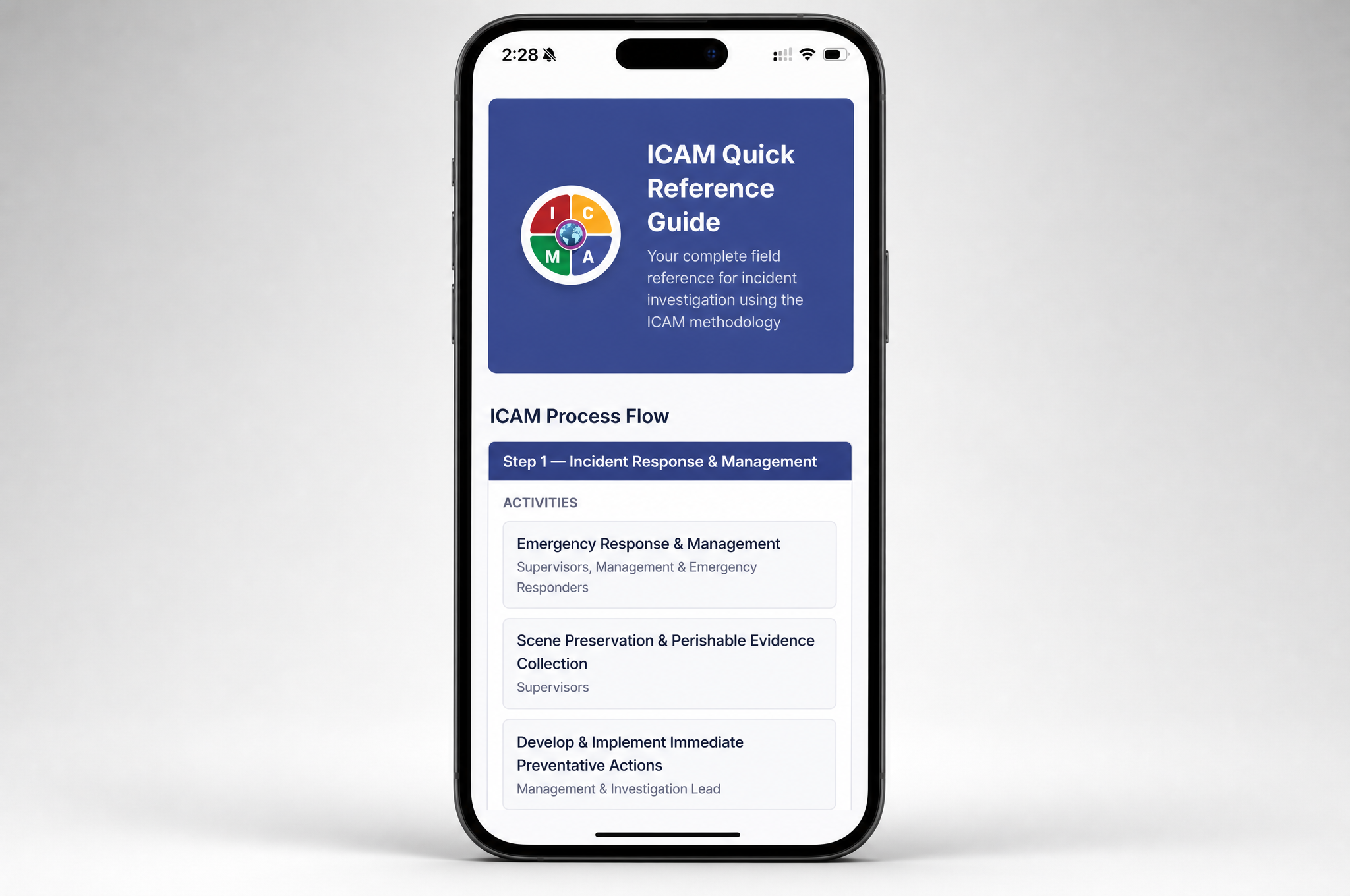 Icam Example ICAM Quick Reference Guide | ICAM Australia