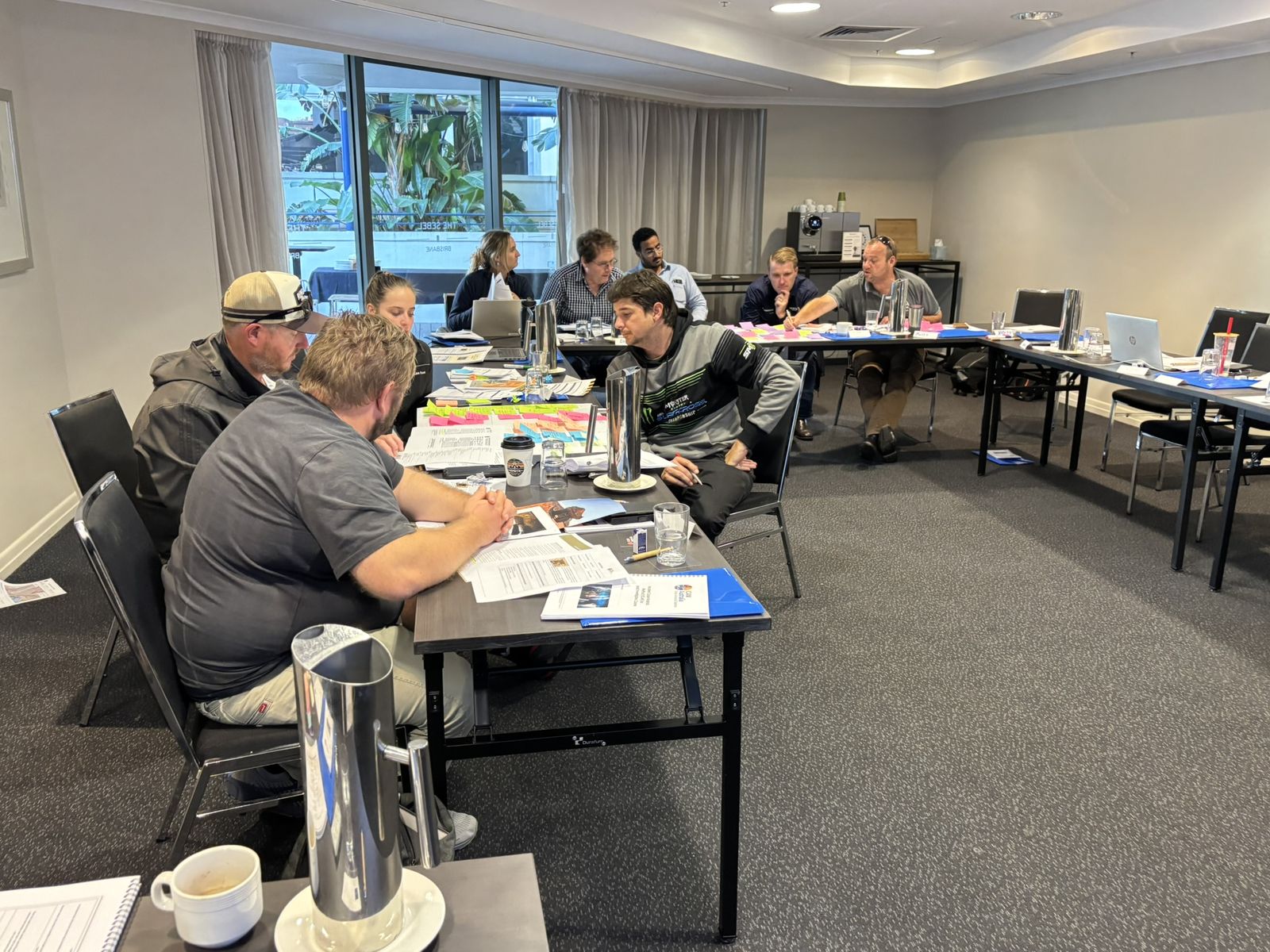 Table group work at an ICAM for Team Members course